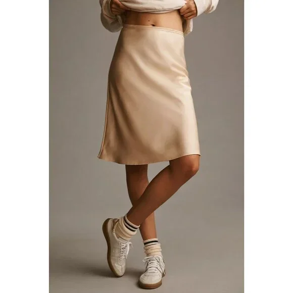 Sunday In Brooklyn Pearl Satin Skirt - Picture 2 of 6